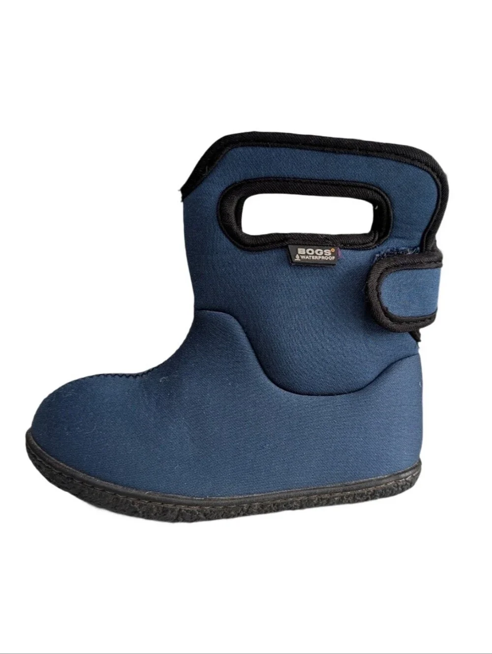Bogs Toddler Navy Blue Winter Boot Neoprene Rainboots Insulated Baby Kids Size 8